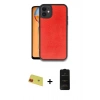 MARSİLYAN™- iPhone 11 Kılıf Kıvılcım Işık Serisi - Siyah 6D Antistatik Mat Seramik Hayalet Nano Ekran Koruyucu + Rainbow Kamera Lens Koruma Cam - KI