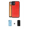 MARSİLYAN™- iPhone 11 Kılıf Kıvılcım Işık Serisi - Siyah 6D Antistatik Mat Seramik Hayalet Nano Ekran Koruyucu + Neon Fosforlu Kamera Lens - MI