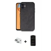 MARSİLYAN™- iPhone 11 Kılıf Kıvılcım Işık Serisi - Siyah 6D Antistatik Mat Seramik Hayalet Nano Ekran Koruyucu + Pers Alüminyum Kamera Lens - YL