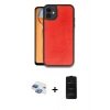 MARSİLYAN™- iPhone 11 Kılıf Kıvılcım Işık Serisi - Siyah 6D Antistatik Mat Seramik Hayalet Nano Ekran Koruyucu + Pers Alüminyum Kamera Lens - GI