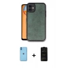 MARSİLYAN™- iPhone 11 Kılıf Kıvılcım Işık Serisi - Siyah 6D Antistatik Mat Seramik Hayalet Nano Ekran Koruyucu + Neon Fosforlu Kamera Lens - MI