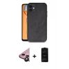MARSİLYAN™- iPhone 11 Kılıf Kıvılcım Işık Serisi - Siyah 6D Antistatik Mat Seramik Hayalet Nano Ekran Koruyucu + Raze Metal Kamera Lens - SH
