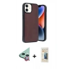MARSİLYAN™- iPhone 11 Kılıf Kıvılcım Işık Serisi - Siyah 6D Mat Seramik Hayalet Nano Ekran Koruyucu + Raze Metal Kamera Lens - KI