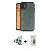MARSİLYAN™- iPhone 11 Kılıf Kıvılcım Işık Serisi - Siyah 6D Mat Seramik Hayalet Nano Ekran Koruyucu + Raze Metal Kamera Lens - KI