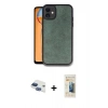 MARSİLYAN™- iPhone 11 Kılıf Kıvılcım Işık Serisi - Siyah 6D Mat Seramik Hayalet Nano Ekran Koruyucu + Pers Alüminyum Kamera Lens - LT