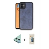 MARSİLYAN™- iPhone 11 Kılıf Kıvılcım Işık Serisi - Siyah 6D Mat Seramik Hayalet Nano Ekran Koruyucu + Raze Metal Kamera Lens - MI