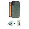 MARSİLYAN™- iPhone 11 Kılıf Kıvılcım Işık Serisi - Siyah 6D Mat Seramik Hayalet Nano Ekran Koruyucu + Raze Metal Kamera Lens - MI