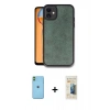 MARSİLYAN™- iPhone 11 Kılıf Kıvılcım Işık Serisi - Siyah 6D Mat Seramik Hayalet Nano Ekran Koruyucu + Neon Fosforlu Kamera Lens - YL