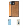 MARSİLYAN™- iPhone 11 Kılıf Kıvılcım Işık Serisi - Siyah 6D Mat Seramik Hayalet Nano Ekran Koruyucu + Neon Fosforlu Kamera Lens - TU