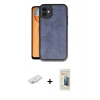 MARSİLYAN™- iPhone 11 Kılıf Kıvılcım Işık Serisi - Siyah 6D Mat Seramik Hayalet Nano Ekran Koruyucu + Renkli Kamera Lens Koruma Cam - SI