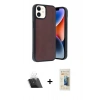 MARSİLYAN™- iPhone 11 Kılıf Kıvılcım Işık Serisi - Siyah 6D Mat Seramik Hayalet Nano Ekran Koruyucu + Kamera Lens Koruma Cam - SF