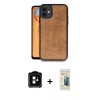 MARSİLYAN™- iPhone 11 Kılıf Kıvılcım Işık Serisi - Siyah 6D Mat Seramik Hayalet Nano Ekran Koruyucu + PVD Metal Kamera Lens - TU