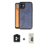 MARSİLYAN™- iPhone 11 Kılıf Kıvılcım Işık Serisi - Siyah 6D Mat Seramik Hayalet Nano Ekran Koruyucu + PVD Metal Kamera Lens - YL
