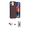 MARSİLYAN™- iPhone 11 Kılıf Kıvılcım Işık Serisi - Siyah Bilvis 3D Cam Ekran Koruyucu + Pers Alüminyum Kamera Lens - KI