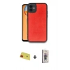 MARSİLYAN™- iPhone 11 Kılıf Kıvılcım Işık Serisi - Siyah Bilvis 3D Cam Ekran Koruyucu + Rainbow Kamera Lens Koruma Cam - KI