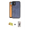 MARSİLYAN™- iPhone 11 Kılıf Kıvılcım Işık Serisi - Siyah Bilvis 3D Cam Ekran Koruyucu + Rainbow Kamera Lens Koruma Cam - KI