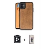 MARSİLYAN™- iPhone 11 Kılıf Kıvılcım Işık Serisi - Siyah Bilvis 3D Cam Ekran Koruyucu + PVD Metal Kamera Lens - SH