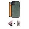 MARSİLYAN™- iPhone 11 Kılıf Kıvılcım Işık Serisi - Siyah Bilvis 3D Cam Ekran Koruyucu + Raze Metal Kamera Lens - SH