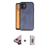 MARSİLYAN™- iPhone 11 Kılıf Kıvılcım Işık Serisi - Siyah Bilvis 3D Cam Ekran Koruyucu + Raze Metal Kamera Lens - SH