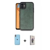 MARSİLYAN™- iPhone 11 Kılıf Kıvılcım Işık Serisi - Siyah Bilvis 3D Cam Ekran Koruyucu + Neon Fosforlu Kamera Lens - TU