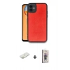 MARSİLYAN™- iPhone 11 Kılıf Kıvılcım Işık Serisi - Siyah Bilvis 3D Cam Ekran Koruyucu + Renkli Kamera Lens Koruma Cam - TU