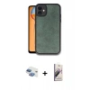 MARSİLYAN™- iPhone 11 Kılıf Kıvılcım Işık Serisi - Siyah Bilvis 3D Mat Cam Ekran Koruyucu + Pers Alüminyum Kamera Lens - GI