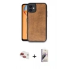 MARSİLYAN™- iPhone 11 Kılıf Kıvılcım Işık Serisi - Siyah Bilvis 3D Mat Cam Ekran Koruyucu + Kırmızı Pers Alüminyum Kamera Lens