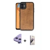 MARSİLYAN™- iPhone 11 Kılıf Kıvılcım Işık Serisi - Siyah Bilvis 3D Mat Cam Ekran Koruyucu + Raze Metal Kamera Lens - MR