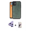 MARSİLYAN™- iPhone 11 Kılıf Kıvılcım Işık Serisi - Siyah Bilvis 3D Mat Cam Ekran Koruyucu + Raze Metal Kamera Lens - MR