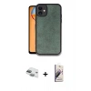 MARSİLYAN™- iPhone 11 Kılıf Kıvılcım Işık Serisi - Siyah Bilvis 3D Mat Cam Ekran Koruyucu + Pers Alüminyum Kamera Lens - YL