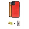 MARSİLYAN™- iPhone 11 Kılıf Kıvılcım Işık Serisi - Siyah Bilvis 3D Mat Cam Ekran Koruyucu + Rainbow Kamera Lens Koruma Cam - KI