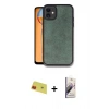 MARSİLYAN™- iPhone 11 Kılıf Kıvılcım Işık Serisi - Siyah Bilvis 3D Mat Cam Ekran Koruyucu + Rainbow Kamera Lens Koruma Cam - KI