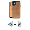 MARSİLYAN™- iPhone 11 Kılıf Kıvılcım Işık Serisi - Siyah Bilvis 3D Mat Cam Ekran Koruyucu + Raze Metal Kamera Lens - MI