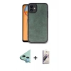 MARSİLYAN™- iPhone 11 Kılıf Kıvılcım Işık Serisi - Siyah Bilvis 3D Mat Cam Ekran Koruyucu + Raze Metal Kamera Lens - MI
