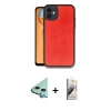 MARSİLYAN™- iPhone 11 Kılıf Kıvılcım Işık Serisi - Siyah Bilvis 3D Mat Cam Ekran Koruyucu + Raze Metal Kamera Lens - MI