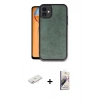 MARSİLYAN™- iPhone 11 Kılıf Kıvılcım Işık Serisi - Siyah Bilvis 3D Mat Cam Ekran Koruyucu + Renkli Kamera Lens Koruma Cam - PE