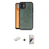 MARSİLYAN™- iPhone 11 Kılıf Kıvılcım Işık Serisi - Siyah Bilvis 3D Mat Cam Ekran Koruyucu + Renkli Kamera Lens Koruma Cam - SI