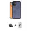 MARSİLYAN™- iPhone 11 Kılıf Kıvılcım Işık Serisi - Siyah Bilvis 3D Mat Cam Ekran Koruyucu + Kamera Lens Koruma Cam - SF