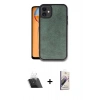 MARSİLYAN™- iPhone 11 Kılıf Kıvılcım Işık Serisi - Siyah Bilvis 3D Mat Cam Ekran Koruyucu + Kamera Lens Koruma Cam - SF