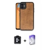 MARSİLYAN™- iPhone 11 Kılıf Kıvılcım Işık Serisi - Siyah Bilvis 5in1 3D Magic Cam Ekran Koruyucu + Mavi PVD Metal Kamera Lens
