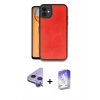 MARSİLYAN™- iPhone 11 Kılıf Kıvılcım Işık Serisi - Siyah Bilvis 5in1 3D Magic Cam Ekran Koruyucu + Raze Metal Kamera Lens - MR