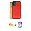 MARSİLYAN™- iPhone 11 Kılıf Kıvılcım Işık Serisi - Siyah Bilvis 5in1 3D Magic Cam Ekran Koruyucu + Rainbow Kamera Lens Koruma Cam - KI
