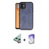 MARSİLYAN™- iPhone 11 Kılıf Kıvılcım Işık Serisi - Siyah Bilvis 5in1 3D Magic Cam Ekran Koruyucu + Raze Metal Kamera Lens - KI