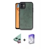 MARSİLYAN™- iPhone 11 Kılıf Kıvılcım Işık Serisi - Siyah Bilvis 5in1 3D Magic Cam Ekran Koruyucu + Raze Metal Kamera Lens - KI