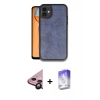 MARSİLYAN™- iPhone 11 Kılıf Kıvılcım Işık Serisi - Siyah Bilvis 5in1 3D Magic Cam Ekran Koruyucu + Raze Metal Kamera Lens - SH