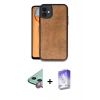 MARSİLYAN™- iPhone 11 Kılıf Kıvılcım Işık Serisi - Siyah Bilvis 5in1 3D Magic Cam Ekran Koruyucu + Raze Metal Kamera Lens - KI