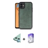 MARSİLYAN™- iPhone 11 Kılıf Kıvılcım Işık Serisi - Siyah Bilvis 5in1 3D Magic Cam Ekran Koruyucu + Raze Metal Kamera Lens - MI