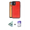 MARSİLYAN™- iPhone 11 Kılıf Kıvılcım Işık Serisi - Siyah Bilvis 5in1 3D Magic Cam Ekran Koruyucu + Raze Metal Kamera Lens - MI