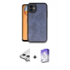 MARSİLYAN™- iPhone 11 Kılıf Kıvılcım Işık Serisi - Siyah Bilvis 5in1 3D Magic Cam Ekran Koruyucu + Raze Metal Kamera Lens - GS