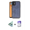 MARSİLYAN™- iPhone 11 Kılıf Kıvılcım Işık Serisi - Siyah Bilvis 5in1 3D Magic Cam Ekran Koruyucu + Raze Metal Kamera Lens - MI